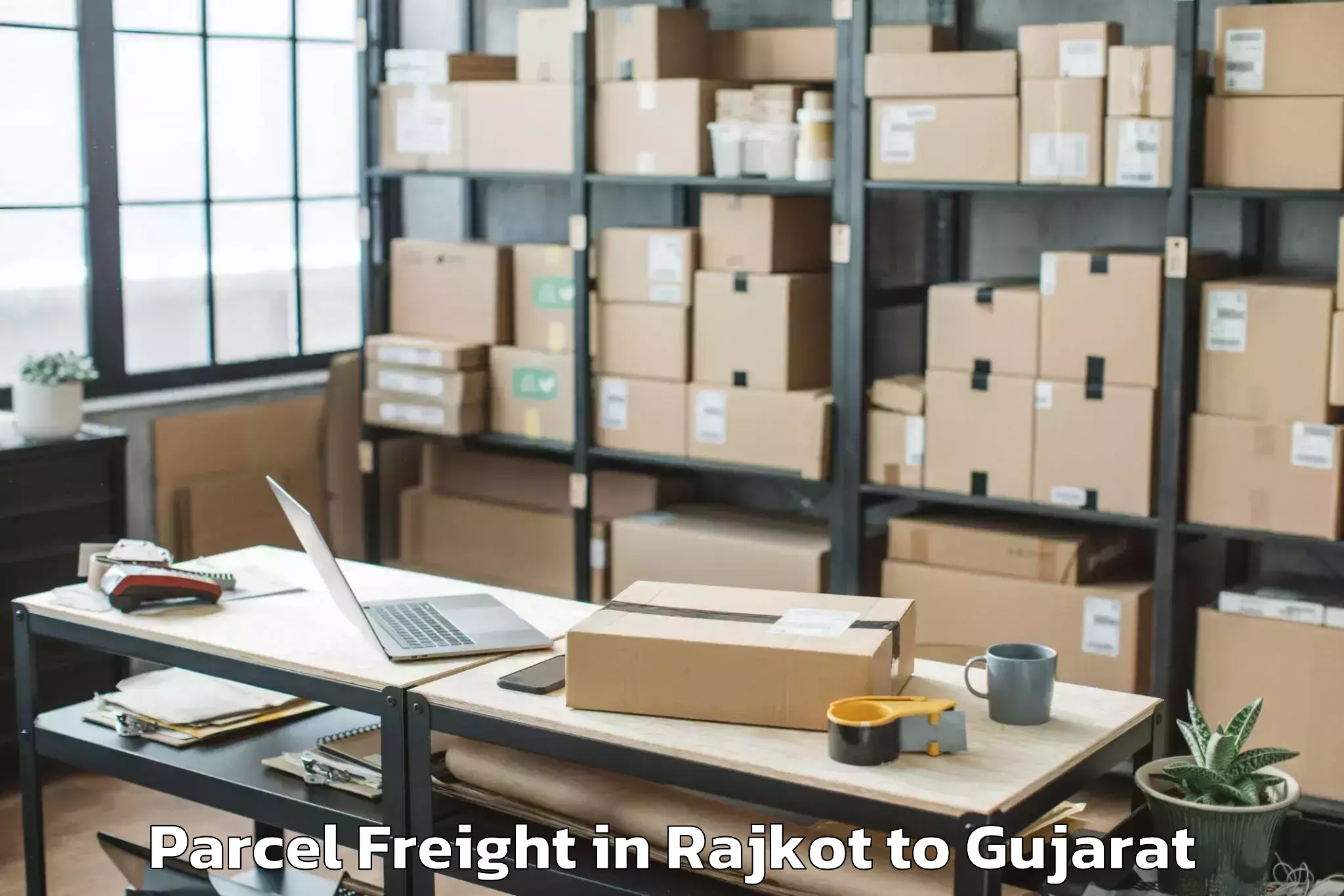 Get Rajkot to Madhavpur Parcel Freight